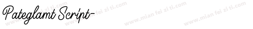 Pateglamt Script字体转换